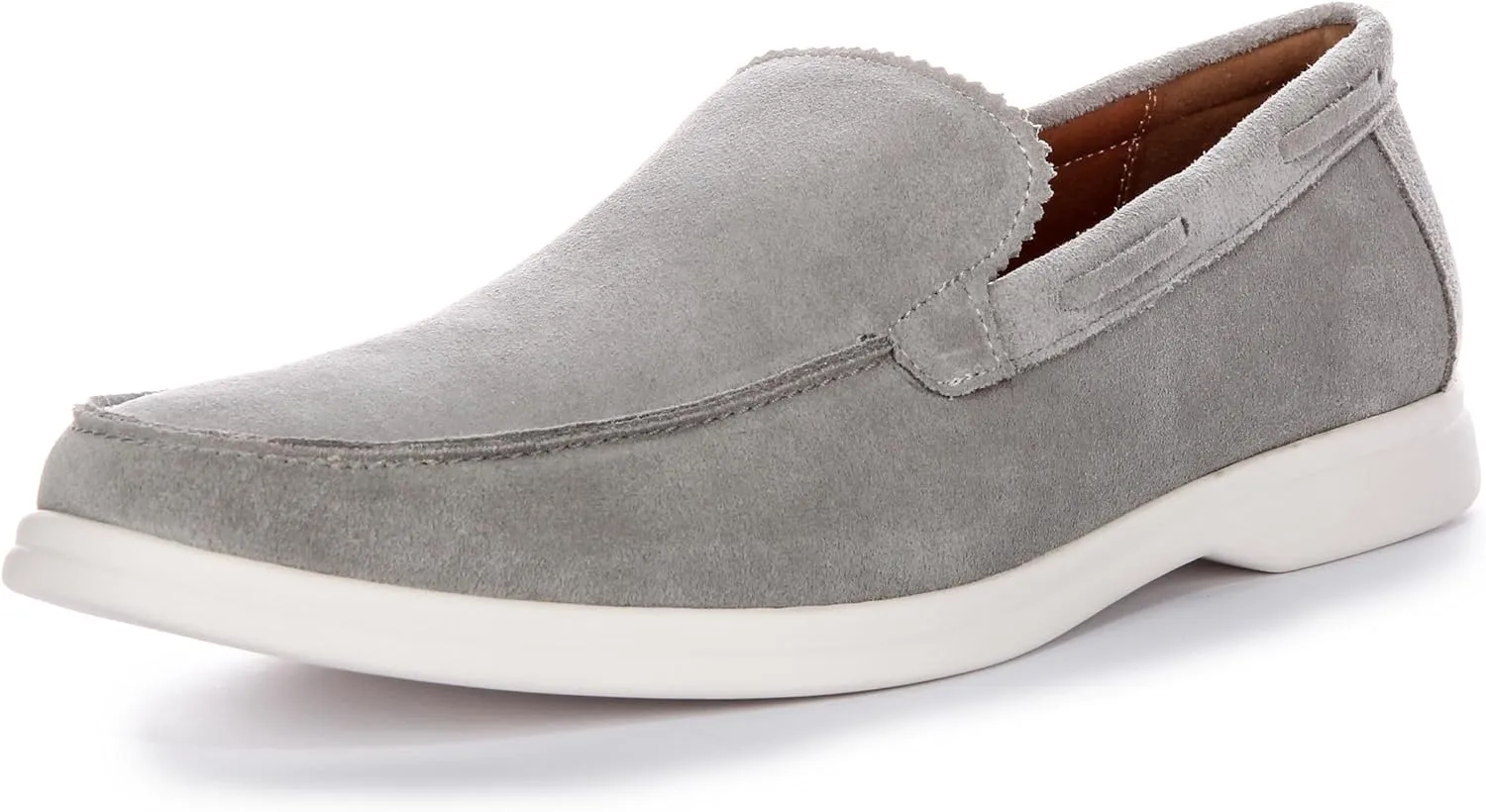 Charles Men's Suede Slip Smart Loafers, Soft Suede Leather, Casual & Smart-Casual Style