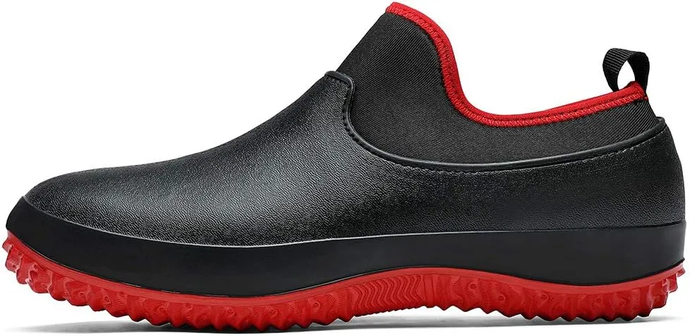 Chef Shoes Kitchen Work Shoes Nurse Shoes Anti-Slip Rain Shoes Outdoor Couple Shoes Waterproof Shoes Mens Gardening Waterproof Rain Boots for People Working in Slippery Working Environments