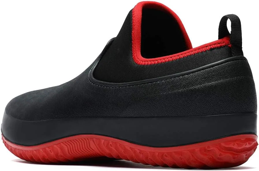 Chef Shoes Kitchen Work Shoes Nurse Shoes Anti-Slip Rain Shoes Outdoor Couple Shoes Waterproof Shoes Mens Gardening Waterproof Rain Boots for People Working in Slippery Working Environments