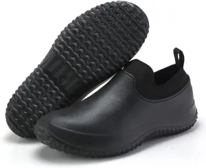 Chef Shoes Kitchen Work Shoes Nurse Shoes Anti-Slip Rain Shoes Outdoor Couple Shoes Waterproof Shoes Mens Gardening Waterproof Rain Boots for People Working in Slippery Working Environments