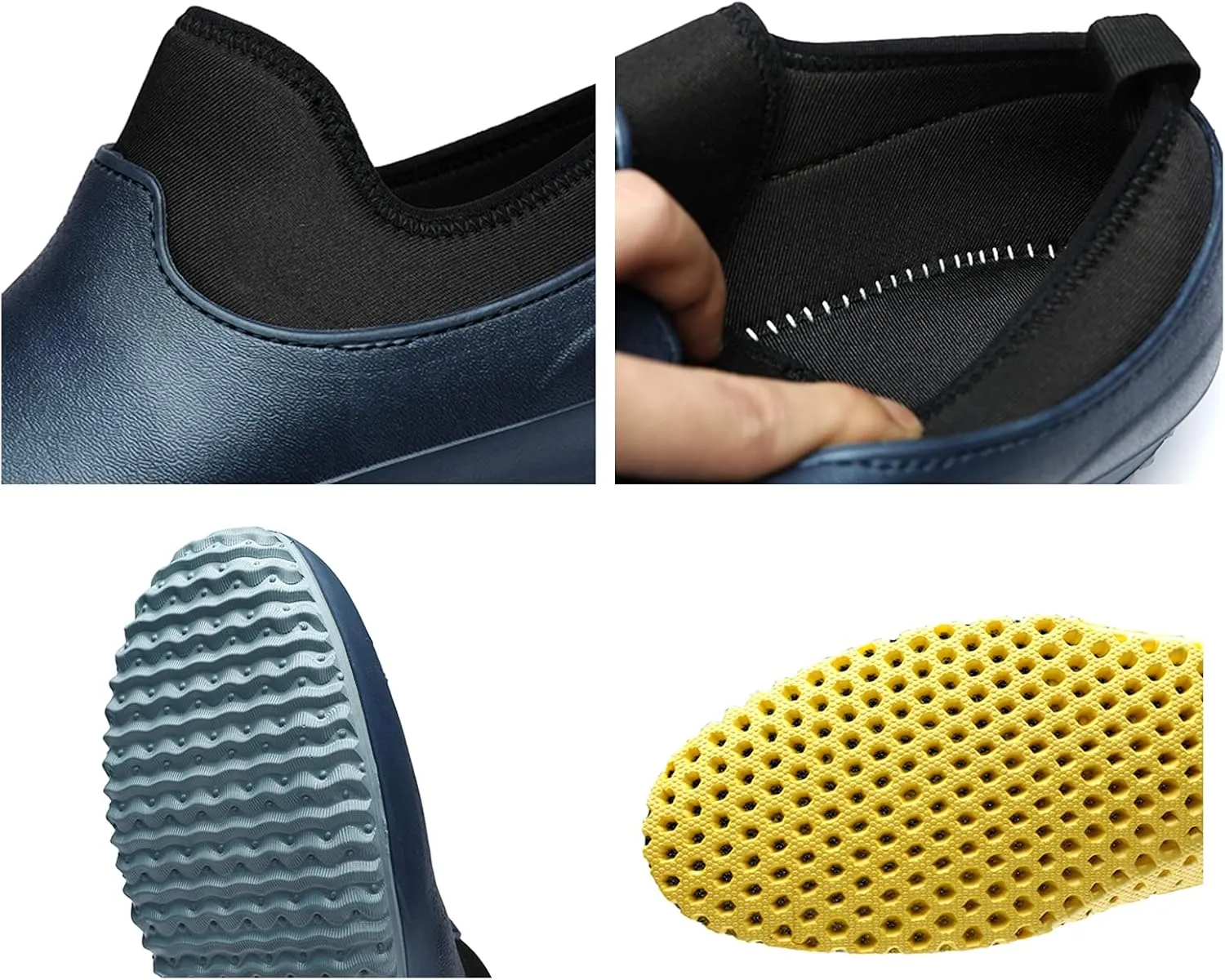 Chef Shoes Waterproof Non Slip Water Shoes Safety Garden Shoes Kitchen Shoes Rain Boots Catering Sneakers Work Clogs for Men Women