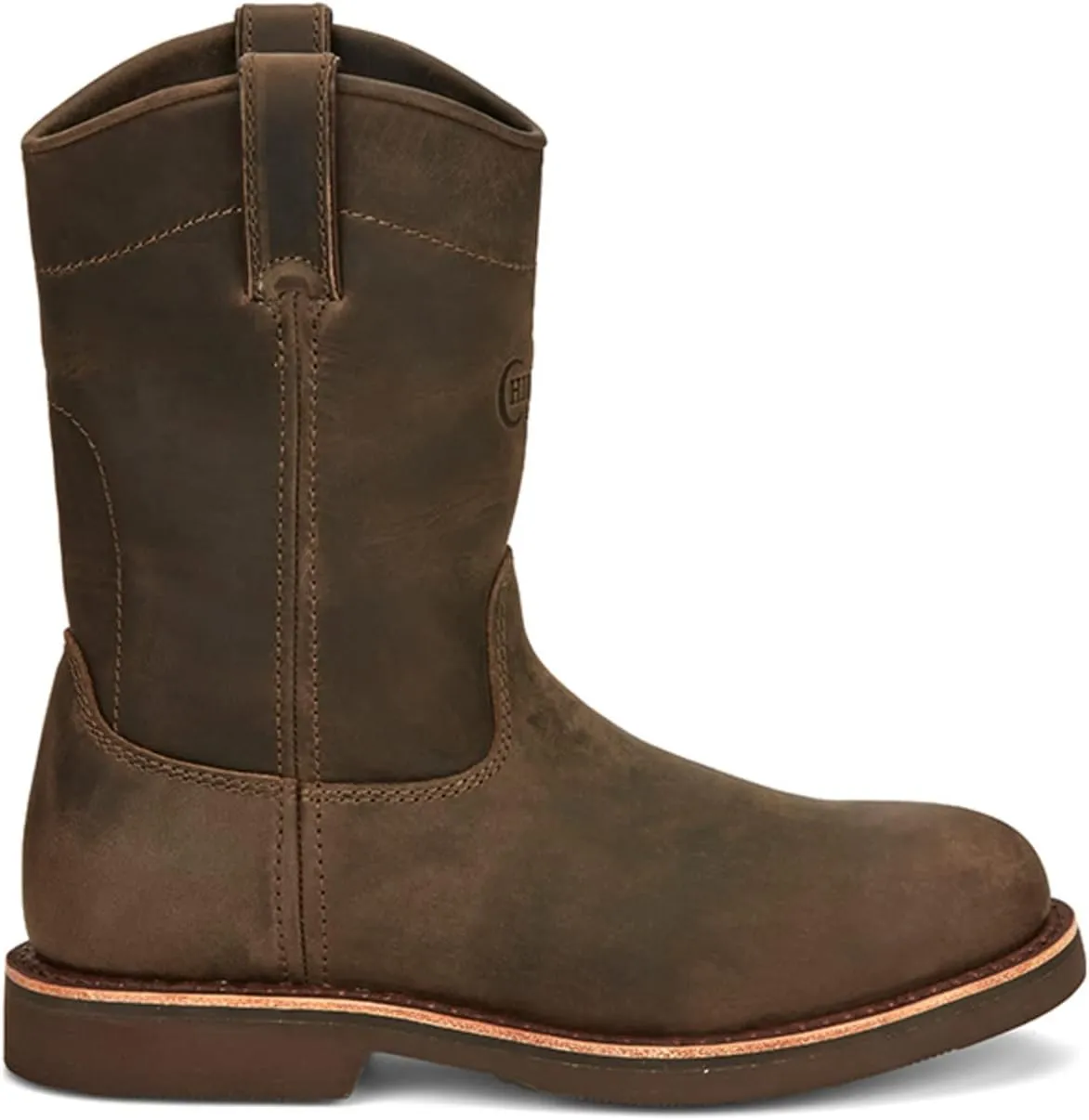 Chippewa Men's Classic 2.0 10" Pull-On Work Boot - Slip-Resistant, Durable Leather Men's Work Boots