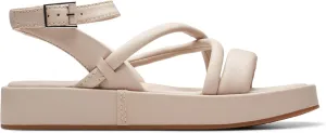 Clarks Womens Alda Cross Leather Sandals