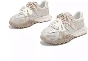 Coquette Shoes Y2K Kawaii Sneakers Casual Tennis Gym Fitness Outdoor Hiking Comfortable Leather Chunky Platform for Women Trendy Preppy Back to School Gift for Girls Granddaughter Travel Outfits