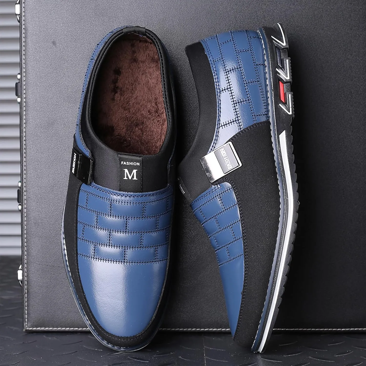 COSIDRAM Mens Casual Shoes Sneakers Loafers Comfort Walking Shoes for Male Business Work Office Dress