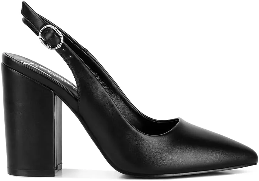 Creidne Block Heel Pointed Toe Sandals