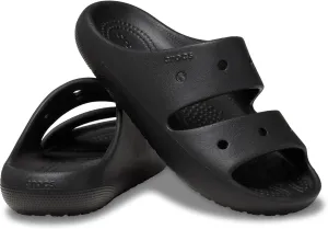 Crocs Kids Classic Sandal 2.0, Sandals for Kids, Black, 1 Little Kid