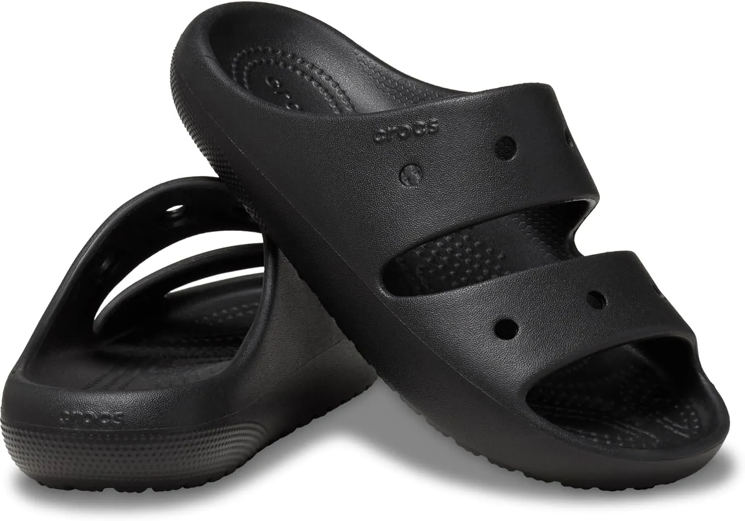 Crocs Kids Classic Sandal 2.0, Sandals for Kids, Black, 1 Little Kid