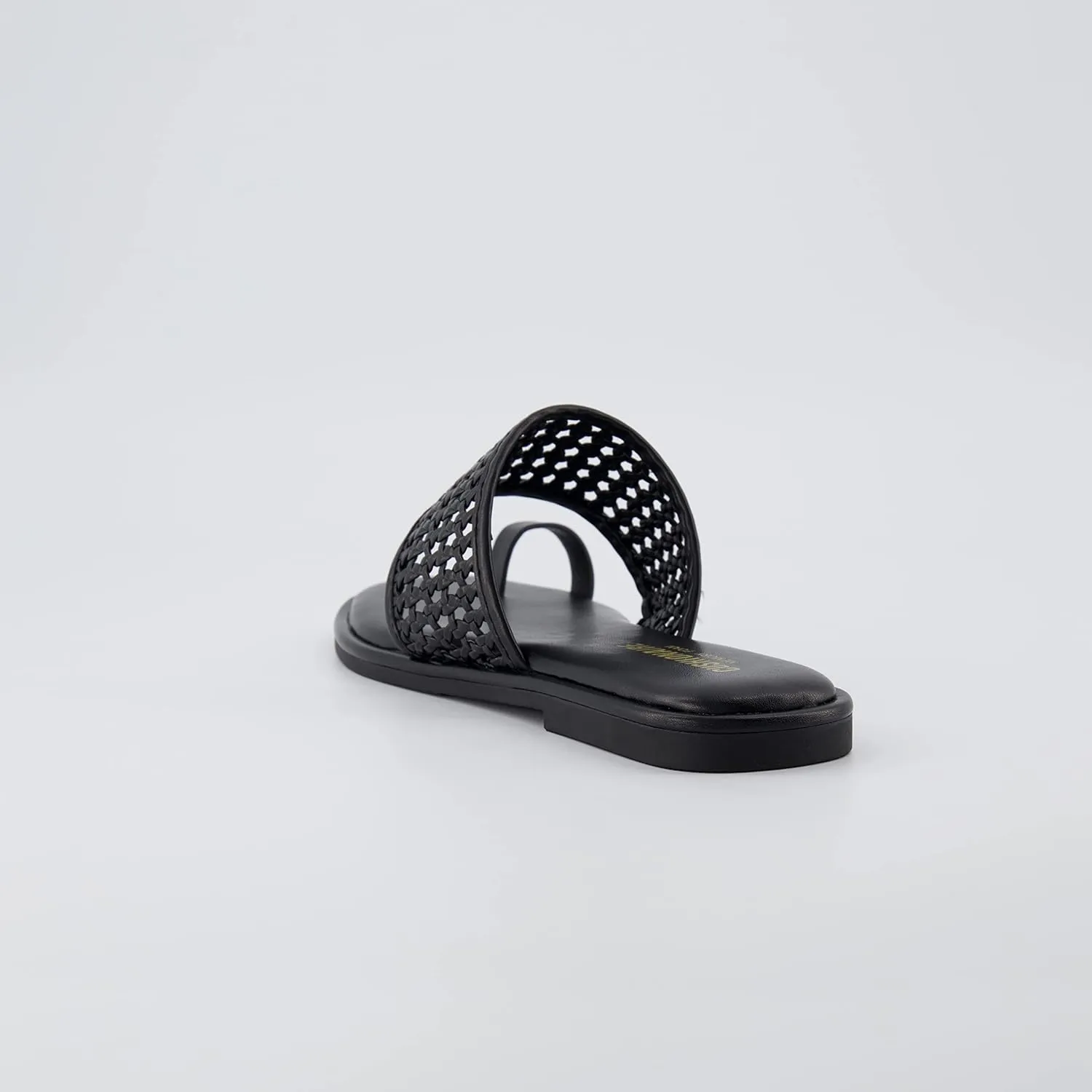 CUSHIONAIRE Women's Kiss toe ring basket weave sandal  Memory Foam, Wide Widths Available