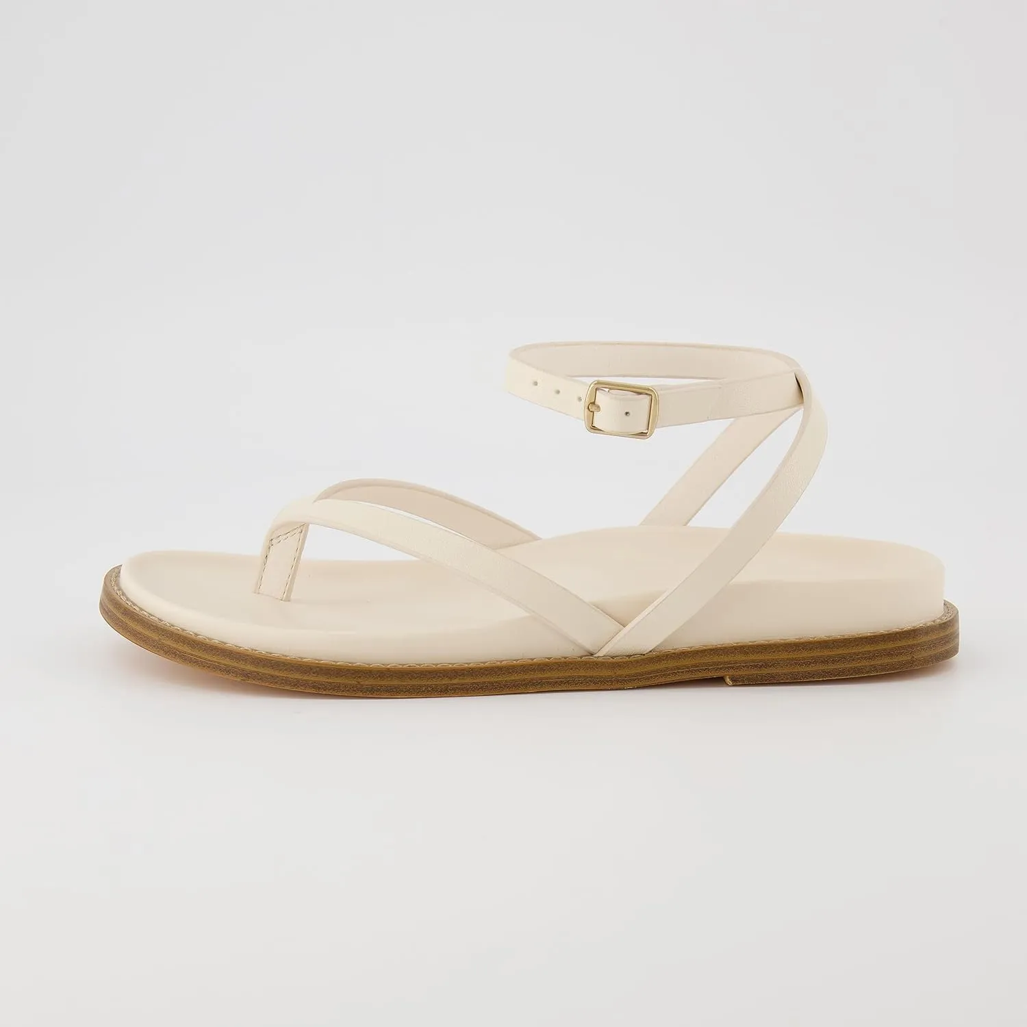 CUSHIONAIRE Women's Novel footbed sandal with  Comfort, Wide Widths Available