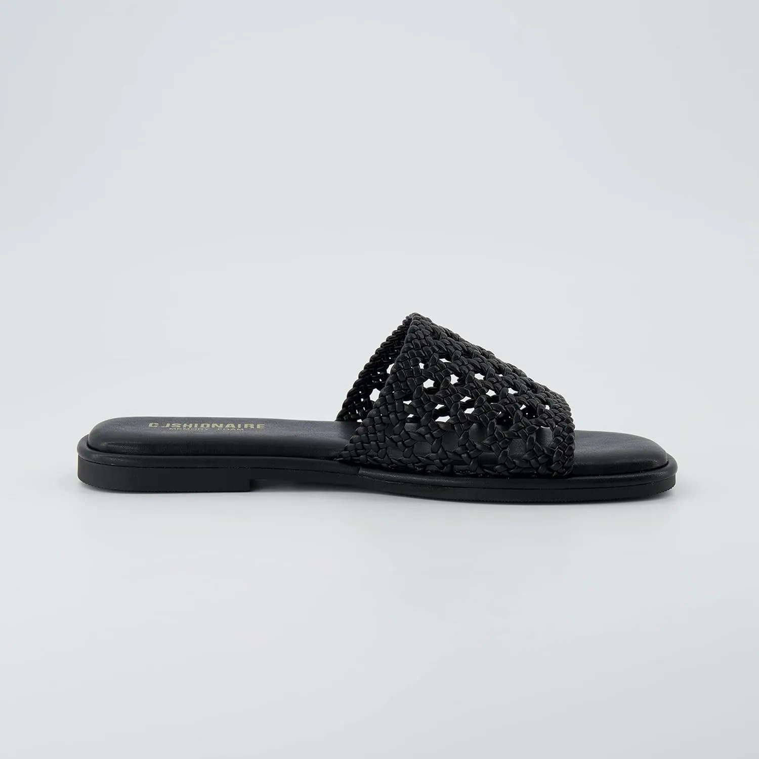 CUSHIONAIRE Women's Temptest basket weave slide sandal  Memory Foam, Wide Widths Available