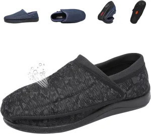 Diabetic Sandals for Women's, Men Adjustable Sandals, Lightweigh Non Slip Slippers, Comfortablet Women's Elderly Sandals for Plantar Fasciitis, Arthritis Edema, 6 Wide