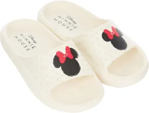 Disney Ladies Minnie and Mickey Slides - Ladies Classic Mickey and Minnie Mouse Comfort Foam Slide Sandals Mickey & Minnie Mouse Slip On Slides