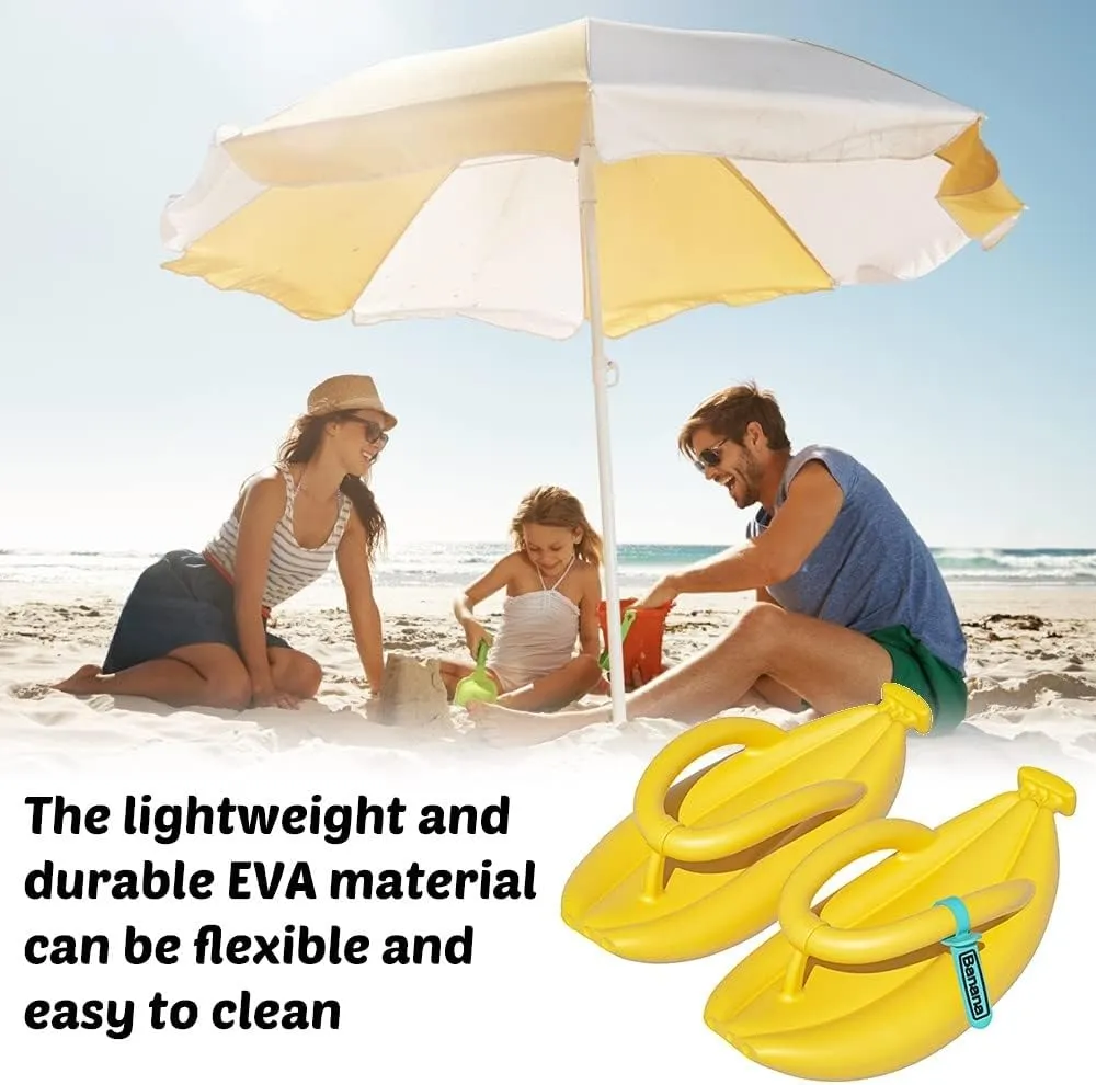 DONGKER Banana Sandals,Lightweight EVA Beach Sandals Thick Bottom Banana Flip-Flops for Women Men Home Indoor Outdoor