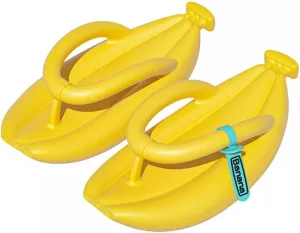 DONGKER Banana Sandals,Lightweight EVA Beach Sandals Thick Bottom Banana Flip-Flops for Women Men Home Indoor Outdoor