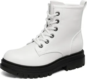 DREAM PAIRS Lace-up Combat Boots Ankle Booties for Women