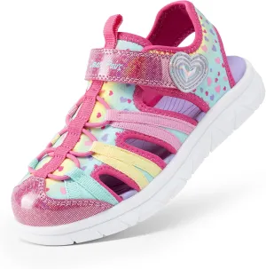 DREAM PAIRS Toddler Boys Girls Sport Sandals Cute Breathable Lightweight Outdoor Play Casual Closed Toe Hook and Loop for Toddlers & Little Kids