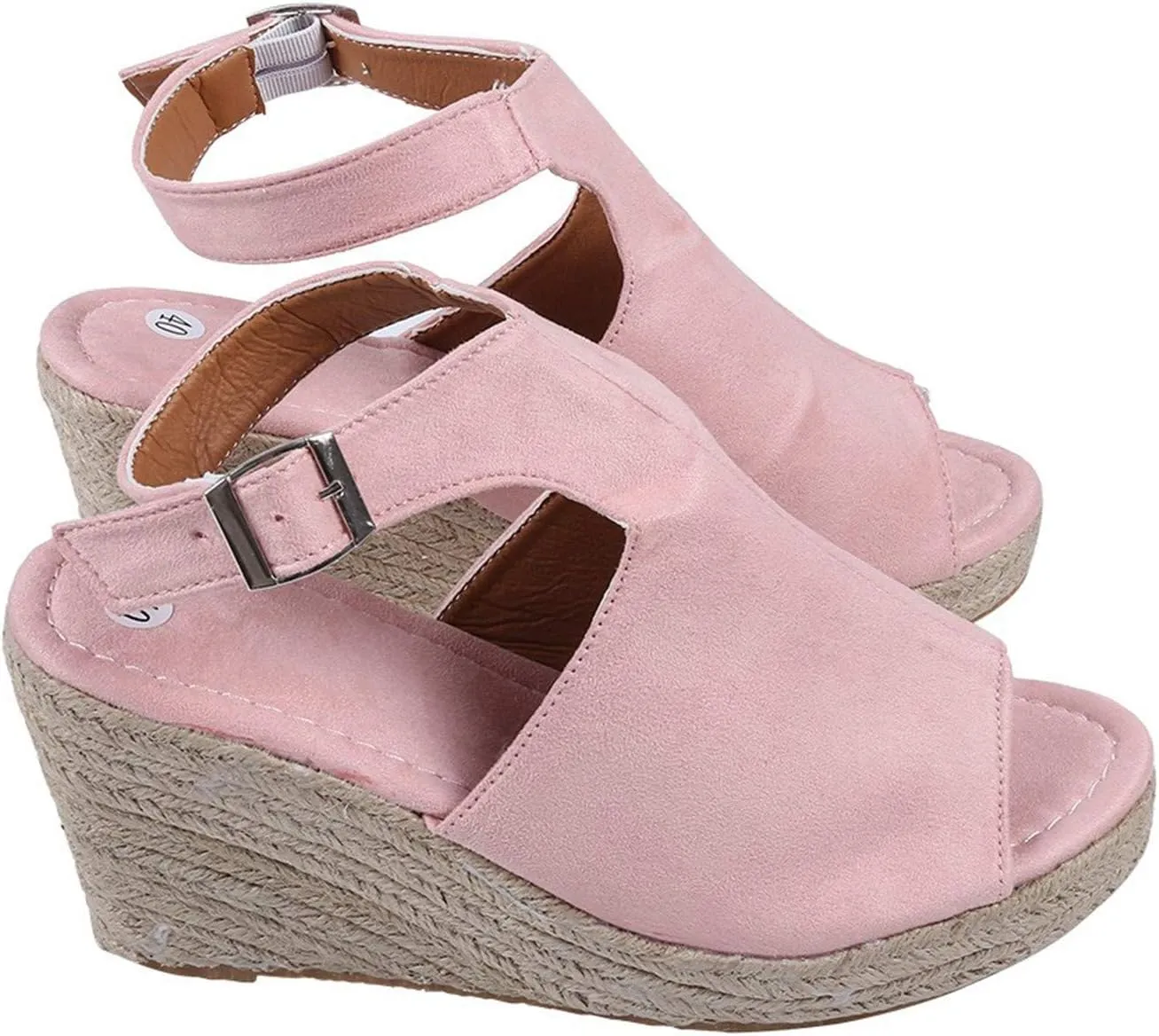 Eduavar Wedge Sandals for Women, Sandals Women Retro Roman Sandals Summer Breathable Sandals Outdoor Flip Flops