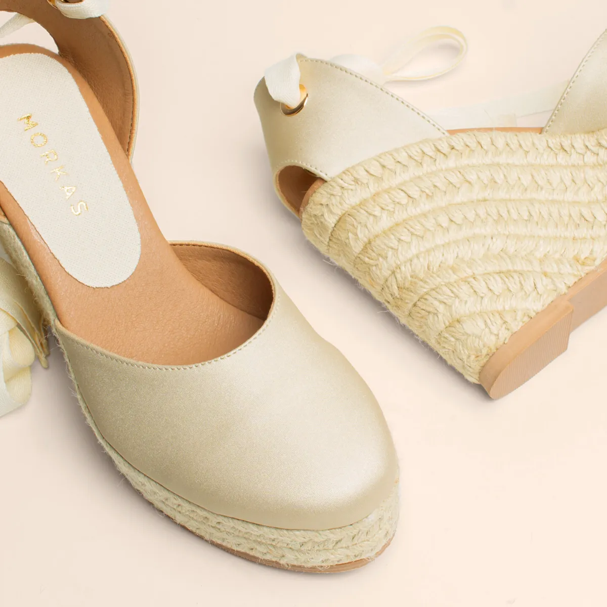 Elena Beige Satín