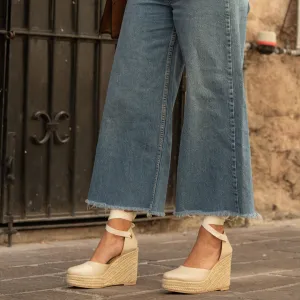 Elena Beige Satín