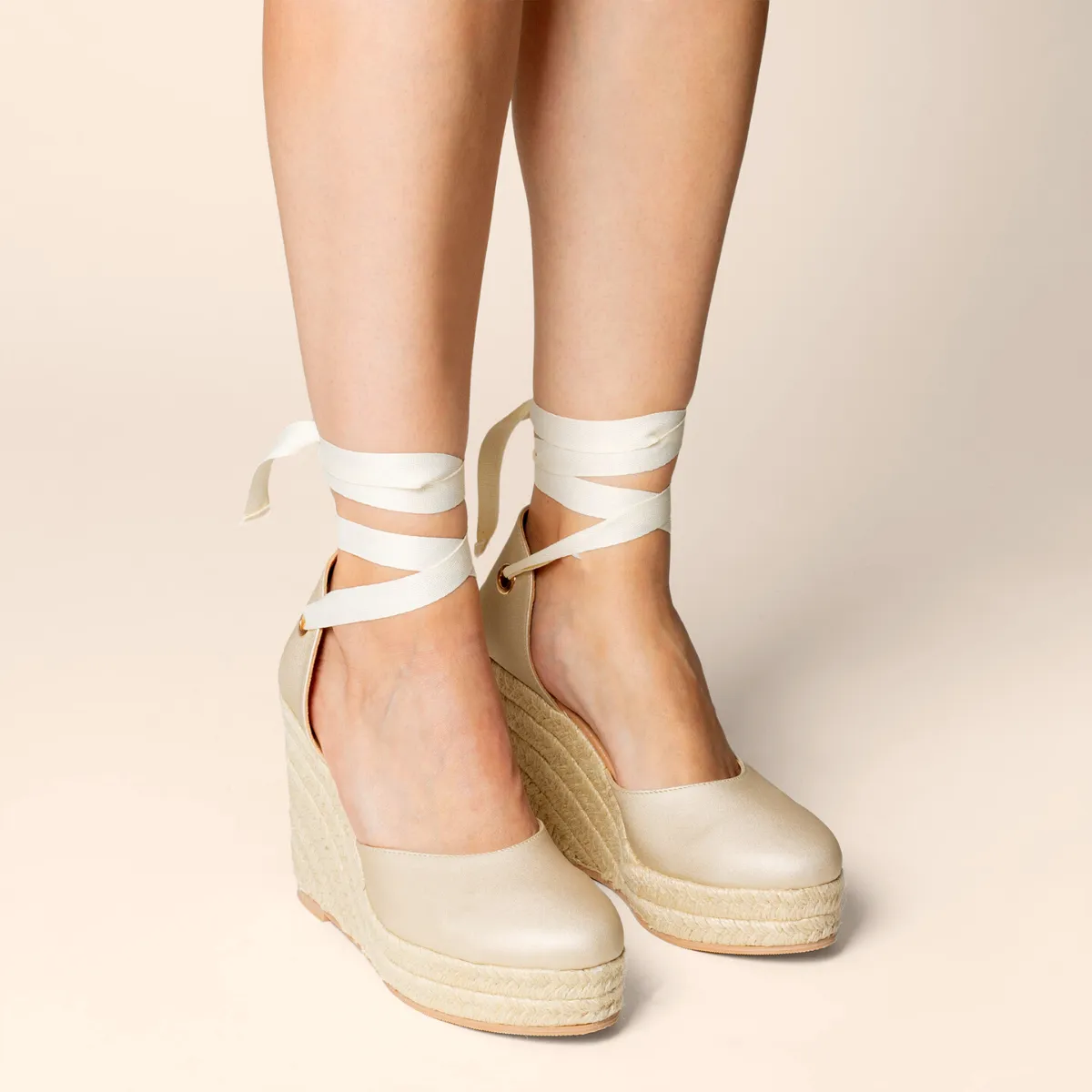 Elena Beige Satín