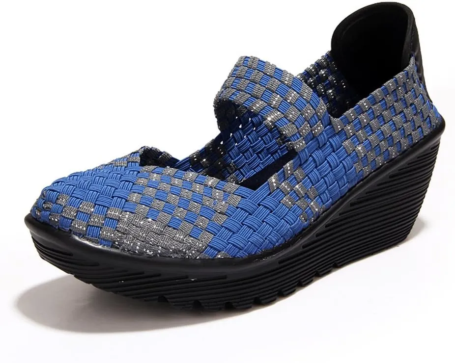 EnllerviiD Women's Wedge Mary Jane Sandals