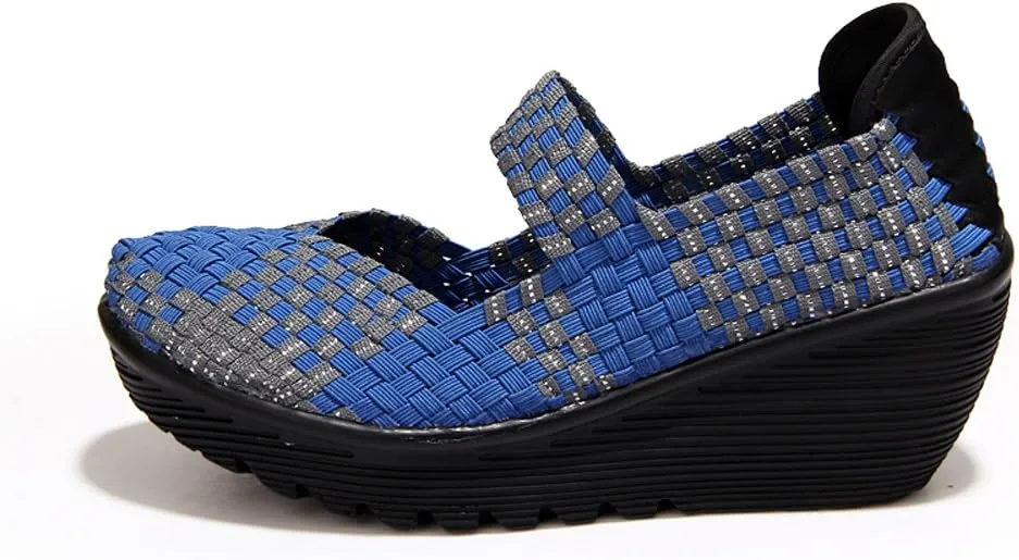 EnllerviiD Women's Wedge Mary Jane Sandals