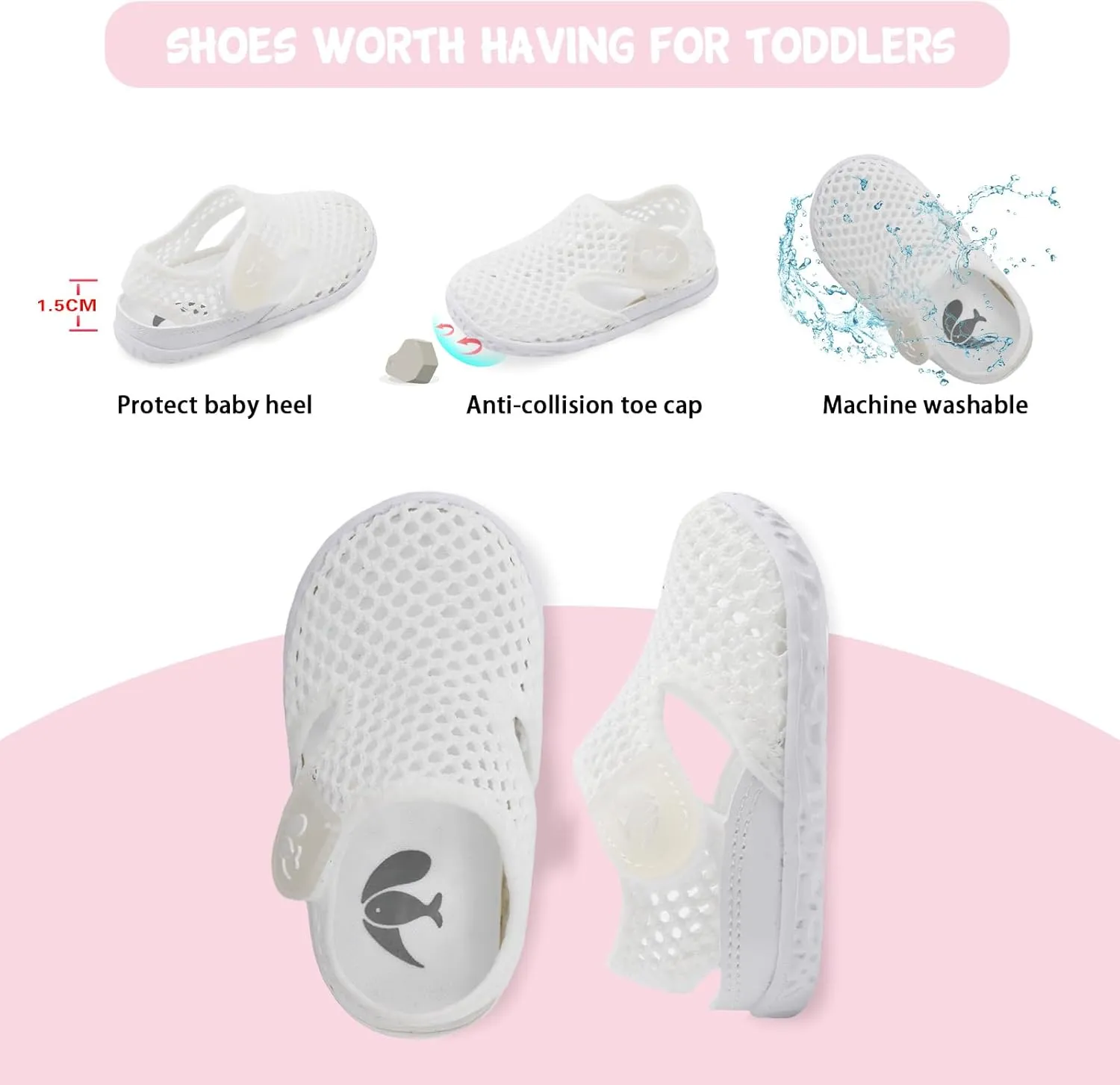 FEETCITY Baby Girl Boys Sandals Slippers Infant First Walker Shoes Summer Crib Shoes