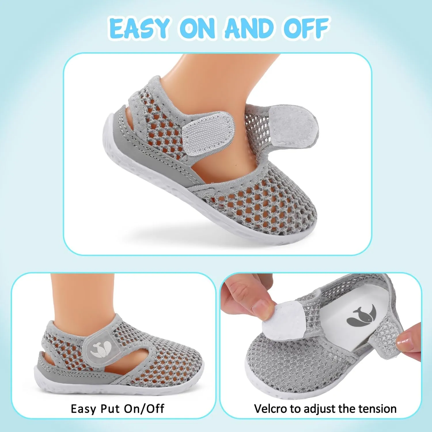 FEETCITY Baby Girl Boys Sandals Slippers Infant First Walker Shoes Summer Crib Shoes