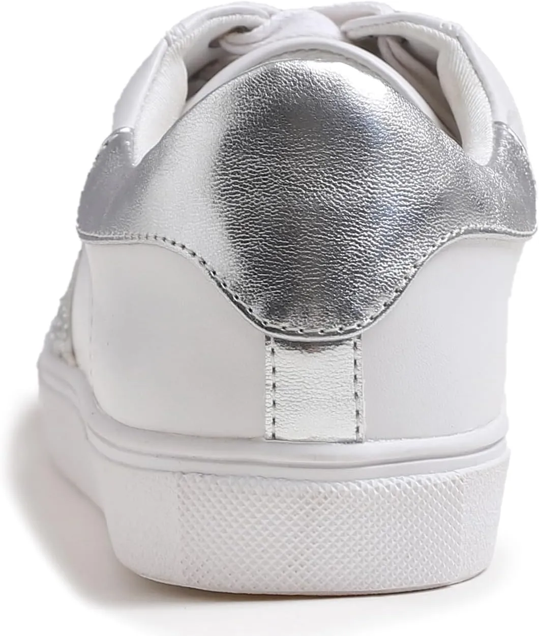 FEVERSOLE Women's Featured PU Leather Colorful Lace Up Sneaker
