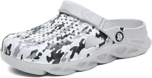 FLIOZY Garden Clogs Mens Water Clogs Summer Breathable Sports Sandals Slip On Beach Sandals Outdoor Indoor Garden Shoes