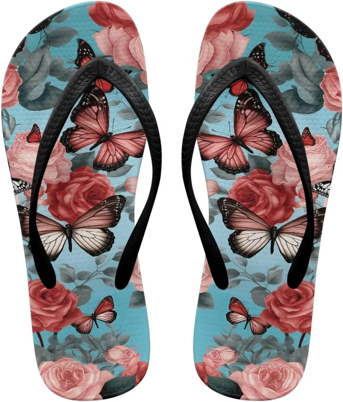 Flip Flops For Women Sandals Non-Slip Bathroom Shower Shoes Fashion Cushion Indoor and Outdoor Sandals SizeUS 5-9