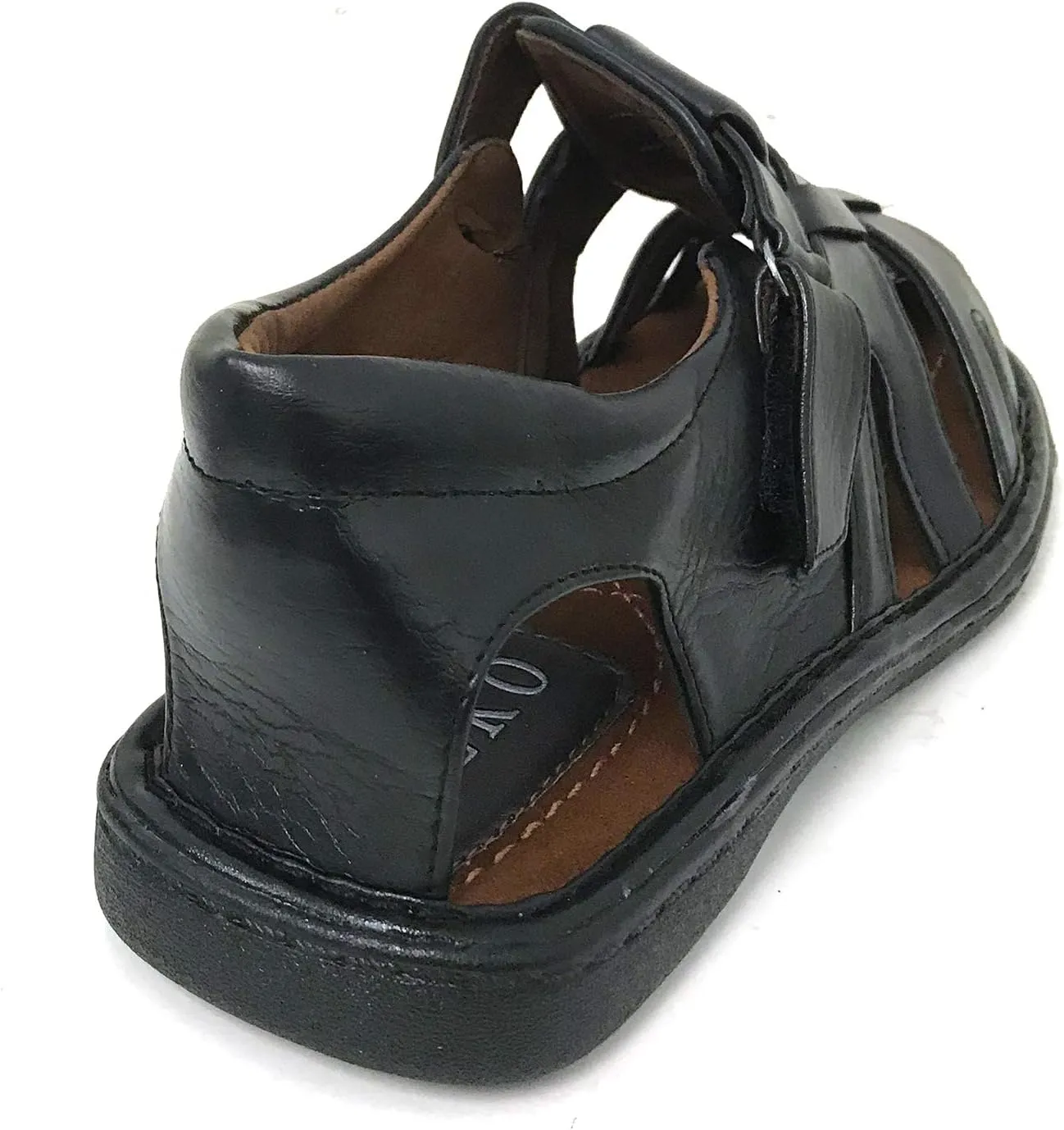 FLS Men's Sandals Closed Toe Adjustable Strap Buckle Fisherman Casual