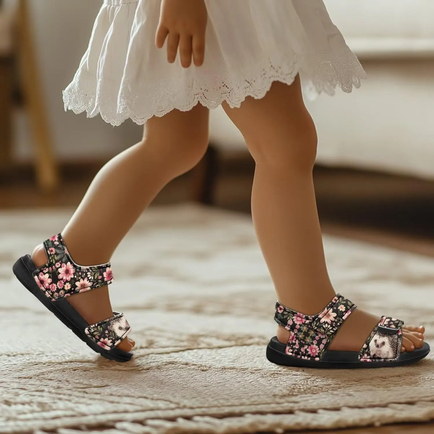 Forchrinse Girls Sport Sandals Comfort Open Toe Beach Water Sandals Summer Outdoor Shoes for Toddler/Little Kid/Big Kid