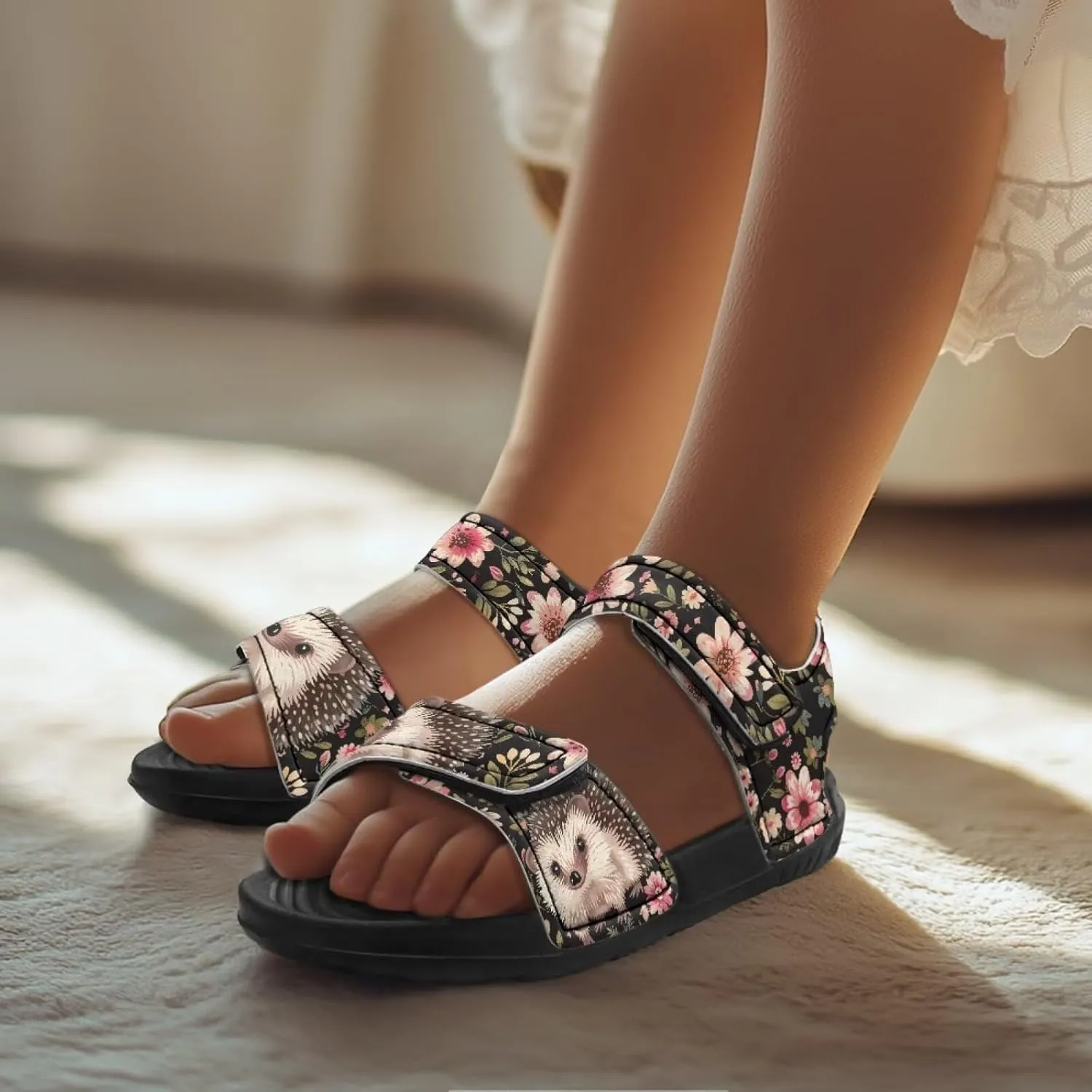 Forchrinse Girls Sport Sandals Comfort Open Toe Beach Water Sandals Summer Outdoor Shoes for Toddler/Little Kid/Big Kid