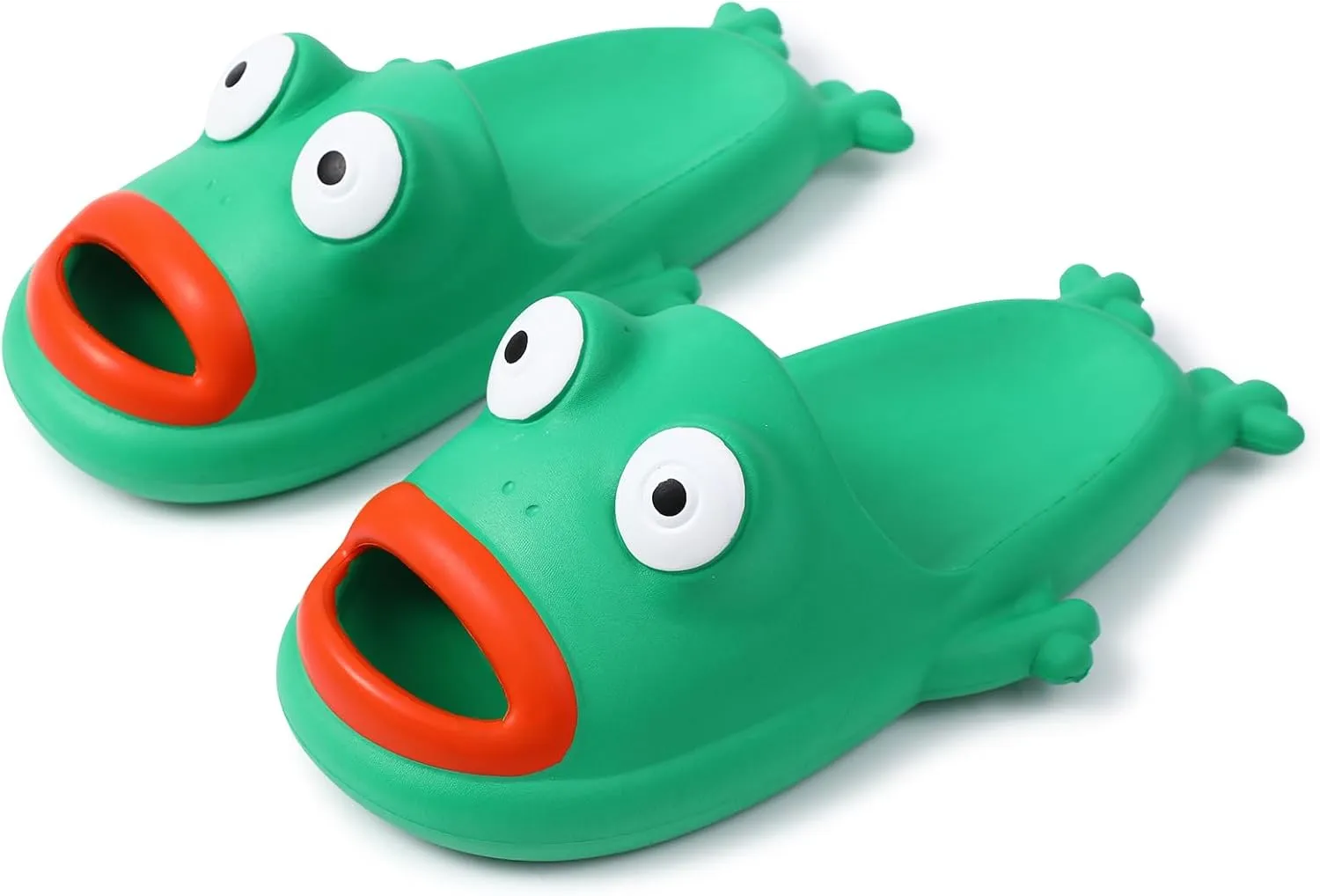 Frog Slippers Man Funny Fish Sandals Frog Sandals Beach Pool Shower Bass Shoes Cartoon Flip Flops Slides