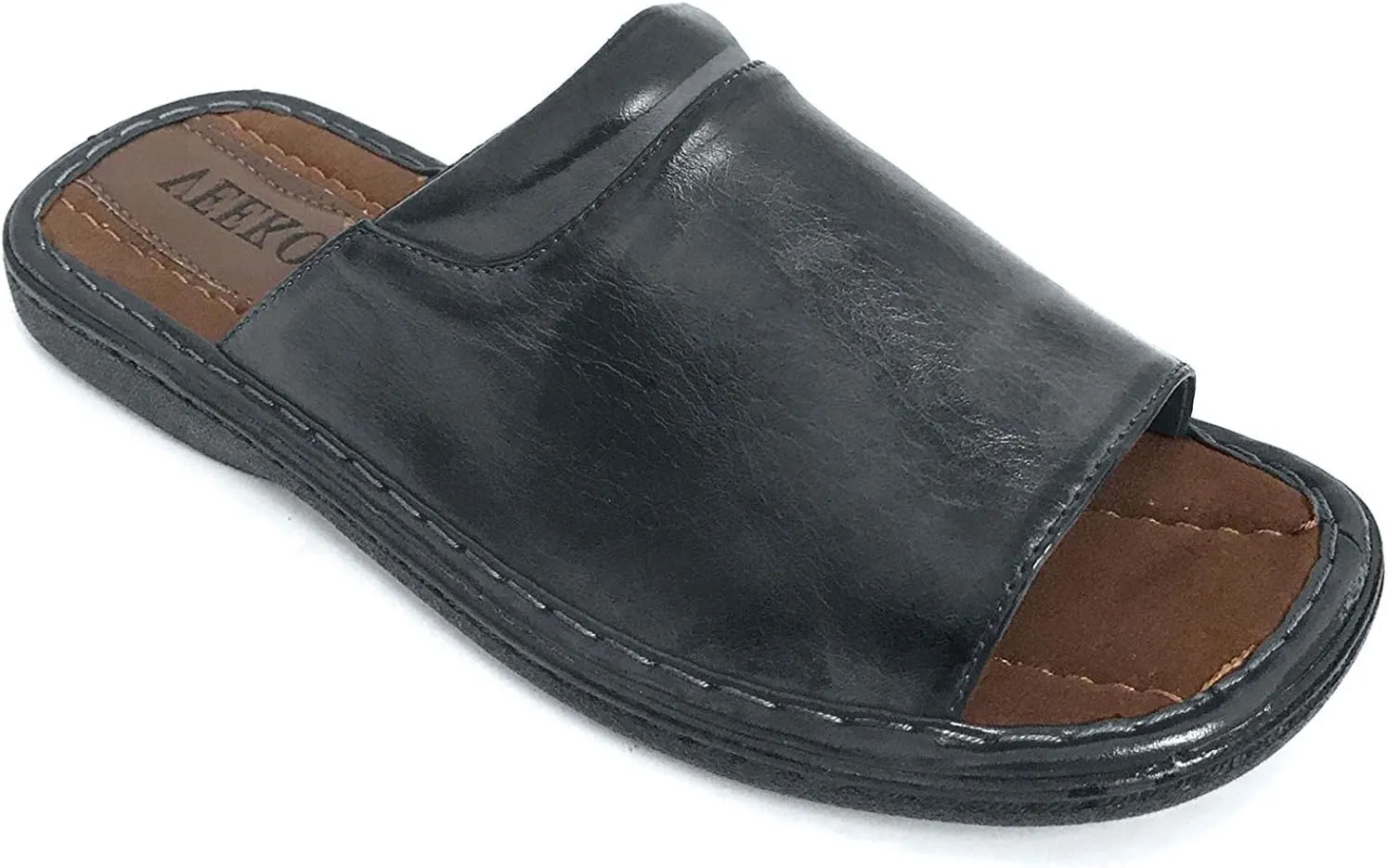 GFLM Men's Sandals Comfortable Opened Toe Thong Casual Flip Flops Slip On Slide Slippers