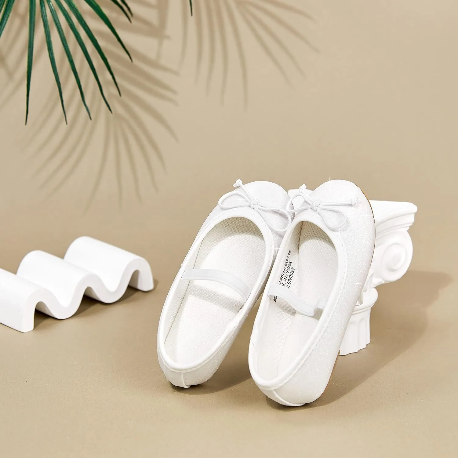GINFIVE Toddler Girls Dress Shoes Little Girls Mary Janes Ballerina Flats Shoes Toddler