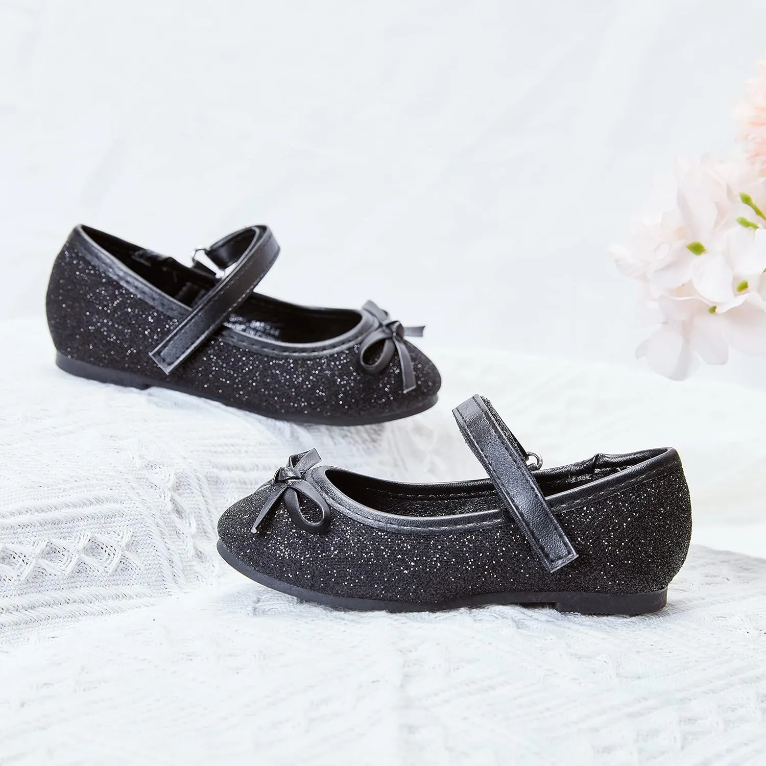 GINFIVE Toddler Girls Dress Shoes Little Girls Mary Janes Ballerina Flats Shoes Toddler