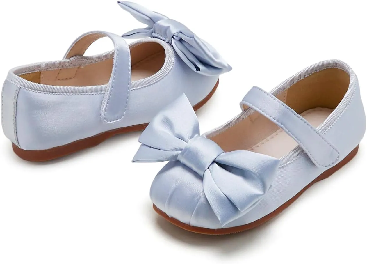 GINFIVE Toddler Girls Dress Shoes Little Girls Mary Janes Ballerina Flats Shoes Toddler
