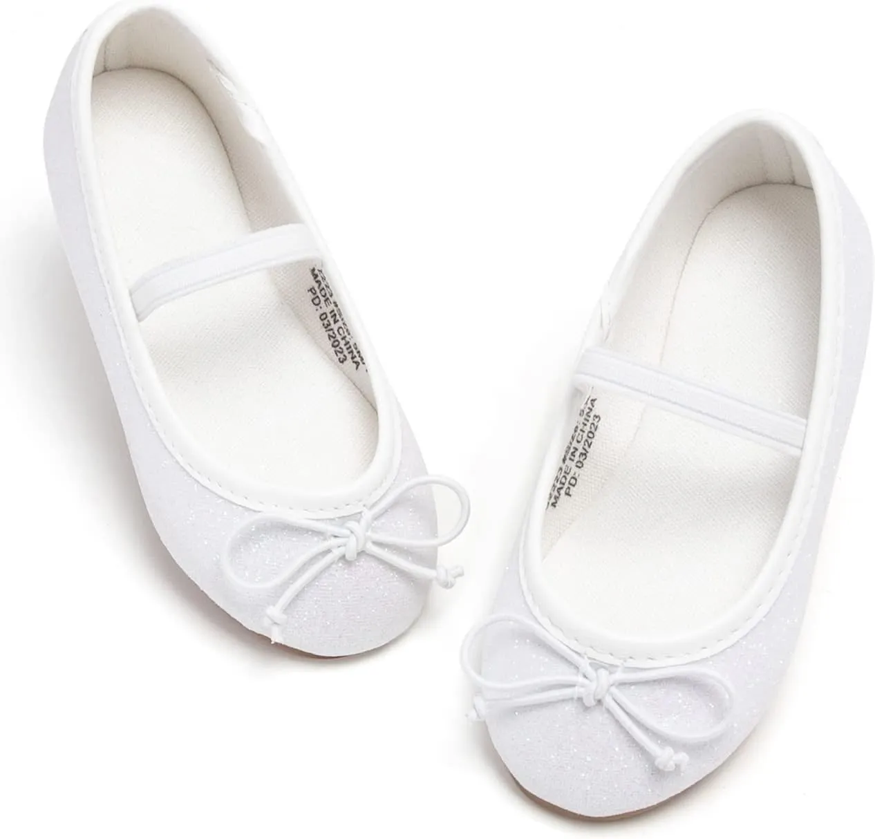 GINFIVE Toddler Girls Dress Shoes Little Girls Mary Janes Ballerina Flats Shoes Toddler