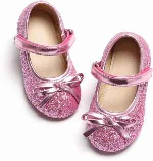 GINFIVE Toddler Girls Dress Shoes Mary Janes Ballerina Flats for Girls Shoes Toddler