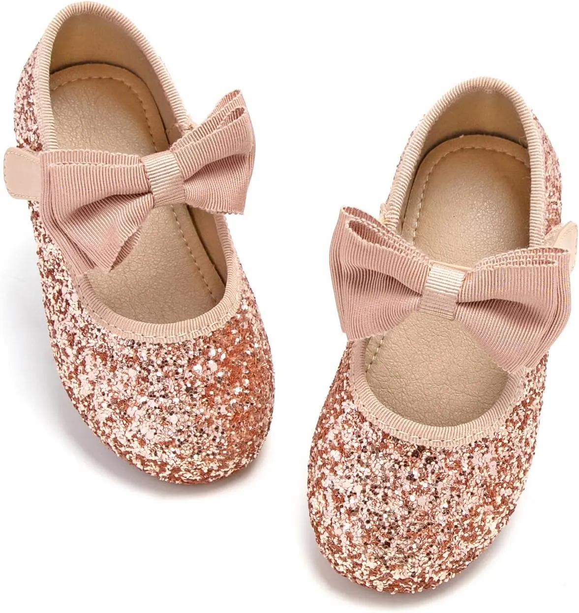 GINFIVE Toddler Girls Dress Shoes Mary Janes Ballerina Flats for Girls Shoes Toddler