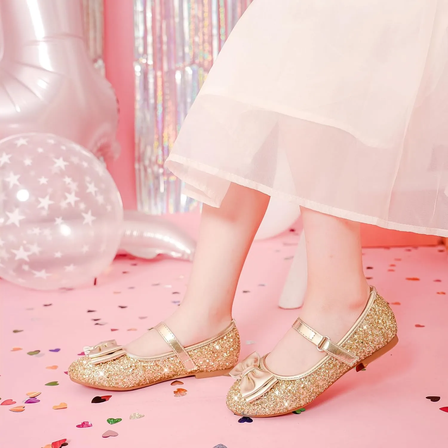 Girls Dress Shoes Princess Shoes Flower Girls Flats Party Wedding Toddler Little Big Kid