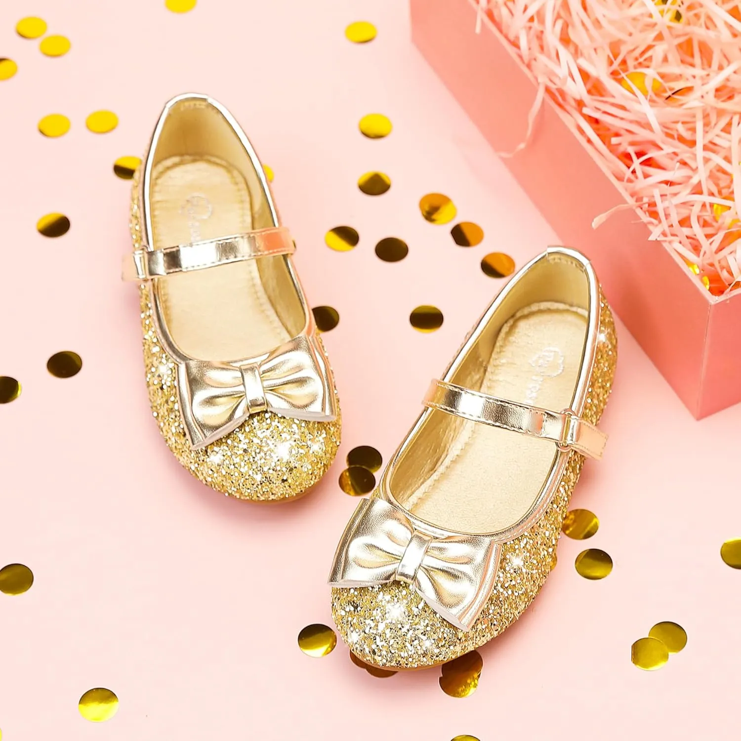 Girls Dress Shoes Princess Shoes Flower Girls Flats Party Wedding Toddler Little Big Kid