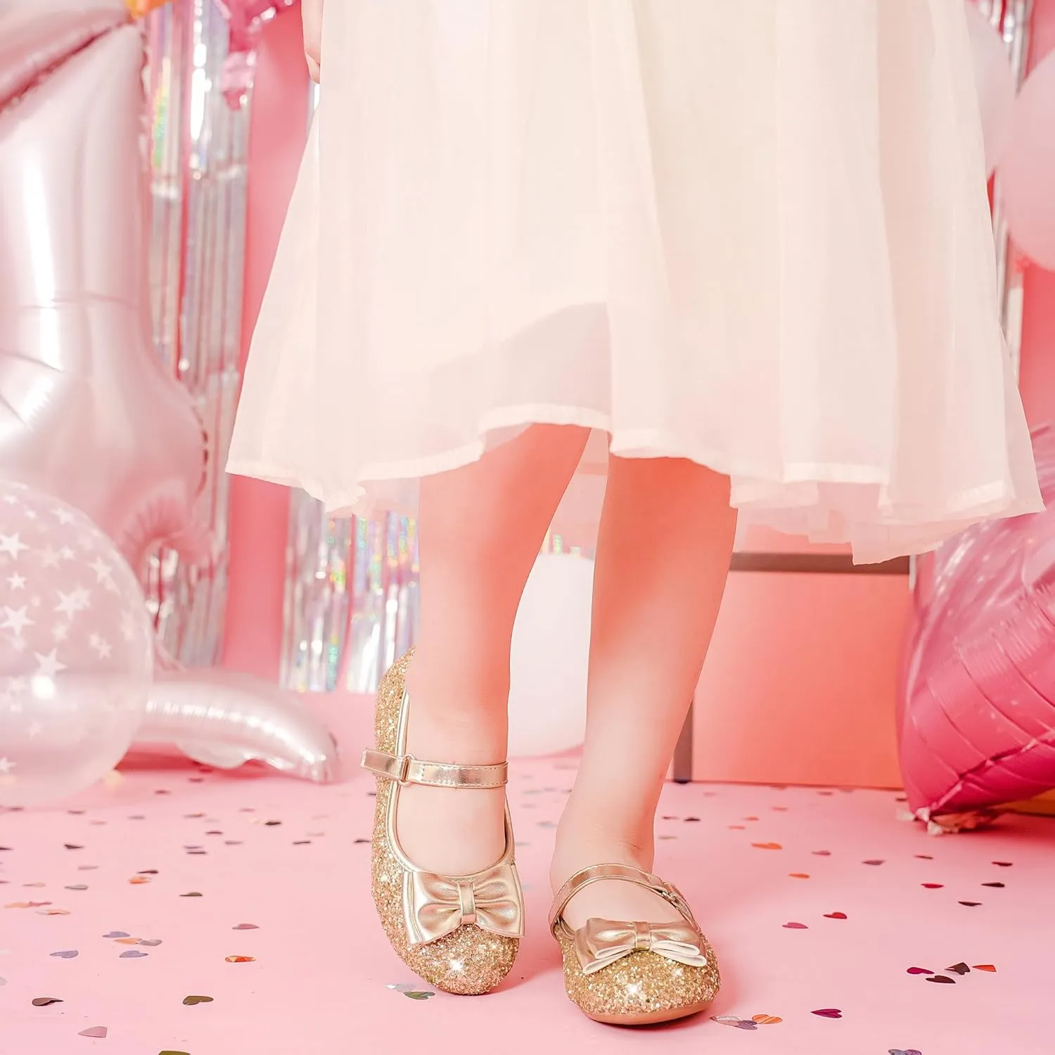 Girls Dress Shoes Princess Shoes Flower Girls Flats Party Wedding Toddler Little Big Kid