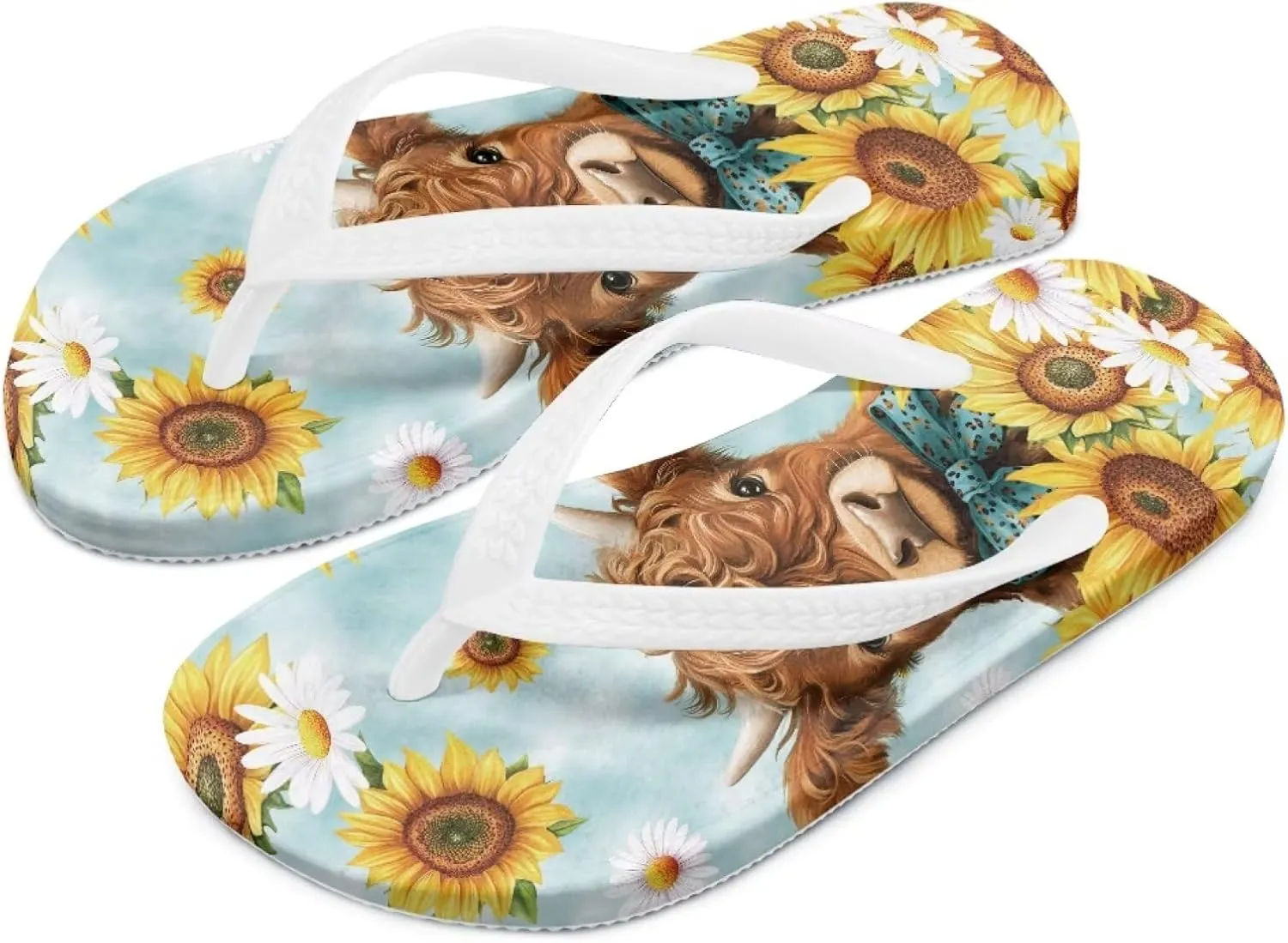 Girls Flip Flops Summer Beach Sandals Indoor Outdoor Slippers with Non Slip Sole Cute Flip Flops for Kids