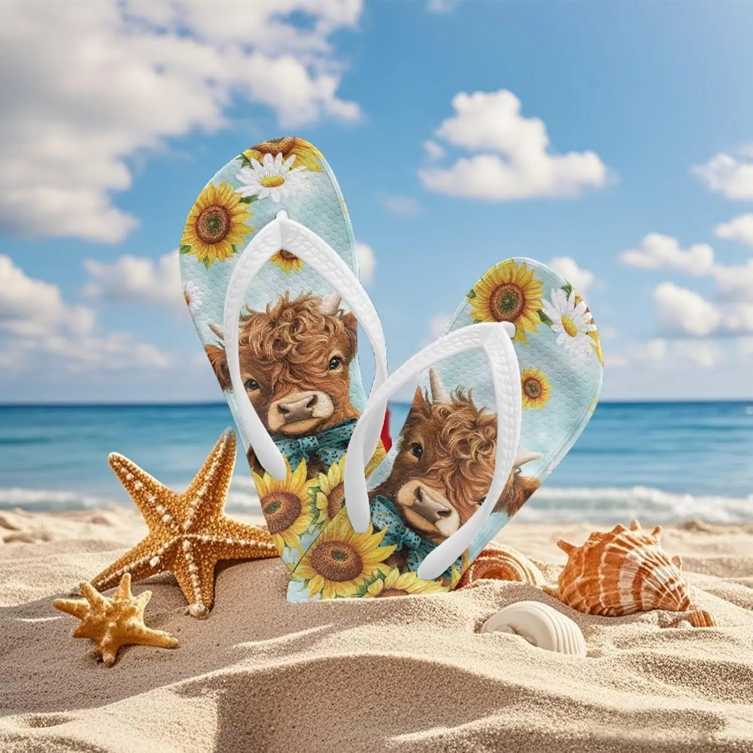 Girls Flip Flops Summer Beach Sandals Indoor Outdoor Slippers with Non Slip Sole Cute Flip Flops for Kids