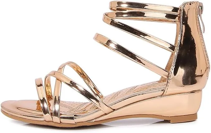 Girls Low Heel Chunky Sandals Wedding Dress Pumps Shoes