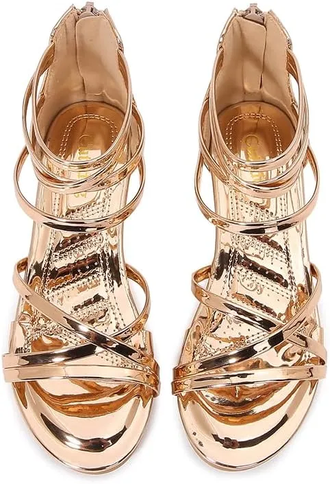 Girls Low Heel Chunky Sandals Wedding Dress Pumps Shoes